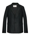 Ami Alexandre Mattiussi Wool Single-breasted Blazer In Black