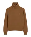 Ami Alexandre Mattiussi Ami Roll-neck Sweater With Ribbed Texture