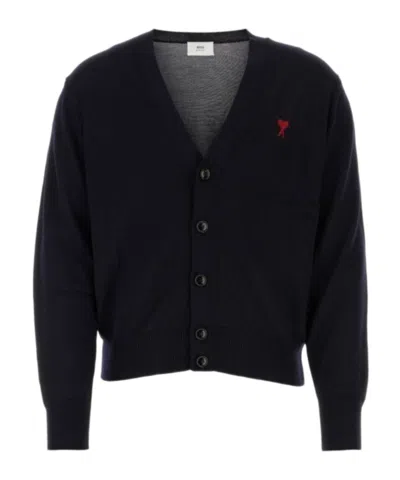 Ami Alexandre Mattiussi Long-sleeved Sweater In Black