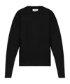 Ami Alexandre Mattiussi Black Ami De Coeur Crewneck Sweatshirt In Black