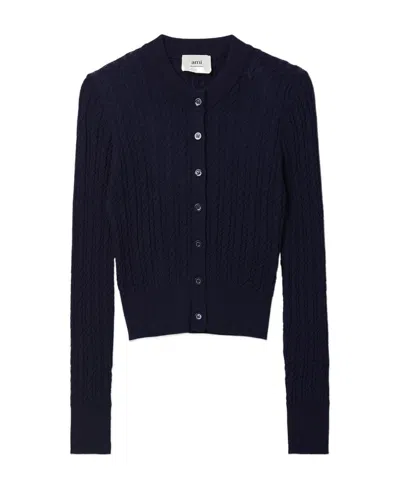 Ami Alexandre Mattiussi Long-sleeved Sweater In Black