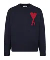 Ami Alexandre Mattiussi Long-sleeved Sweater In Black