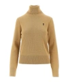 Ami Alexandre Mattiussi I De Coeur Embroidery Turtleneck Sweater In Brown