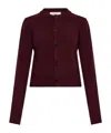 Ami Alexandre Mattiussi Button Embroidered Cardigan In Brown