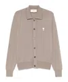 Ami Alexandre Mattiussi Long-sleeved Sweater In Brown