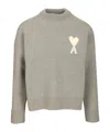 Ami Alexandre Mattiussi Sweater Ami Paris Men Color Grey In Gray