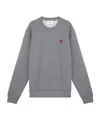 Ami Alexandre Mattiussi Ami Paris Ami De Coeur Grey Crew-neck Sweatshirt Women In Gray
