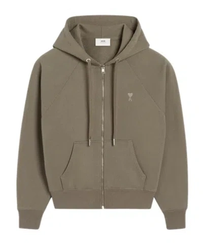 Ami Alexandre Mattiussi Long-sleeved Sweater In Green