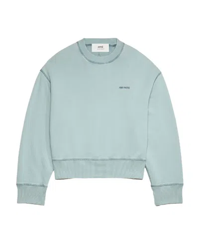 Ami Alexandre Mattiussi Long-sleeved Sweater In Green