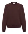 Ami Alexandre Mattiussi Long-sleeved Sweater In Red