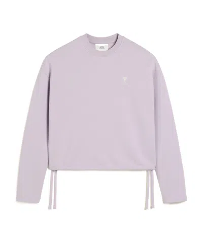 Ami Alexandre Mattiussi Long-sleeved Sweater In White