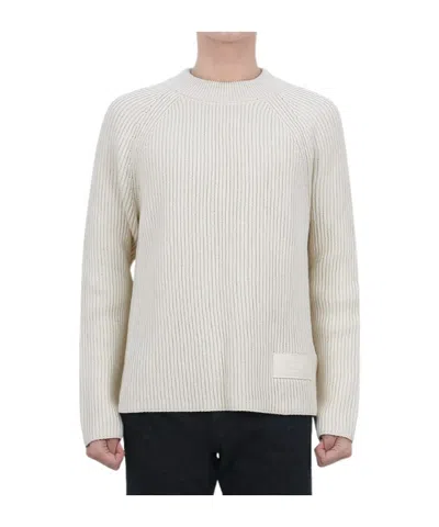 Ami Alexandre Mattiussi Long-sleeved Sweater In White