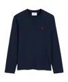 Ami Alexandre Mattiussi Ami Ami De Coeur Long Sleeves T-shirt In Black