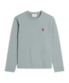 Ami Alexandre Mattiussi Long-sleeved T-shirt In Gray