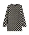 Ami Alexandre Mattiussi Check-pattern Mini-dress In Black