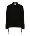 Ami Alexandre Mattiussi Long-sleeved Wool Polo Shirt In Black