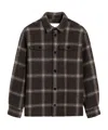 Ami Alexandre Mattiussi Long-sleeved Wool Shirt In Black