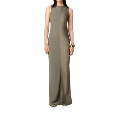 Ami Alexandre Mattiussi Long Straight Dress In Ash In Gray