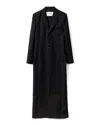 Ami Alexandre Mattiussi Long Tailored Coat With Classic Lapel In Black