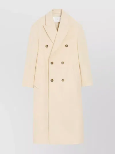 AMI ALEXANDRE MATTIUSSI LONG TAILORED DOUBLE-BREASTED OUTERWEAR