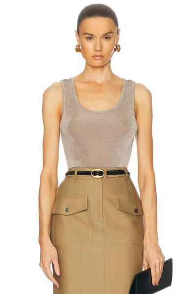 Ami Alexandre Mattiussi Long Tank Top In Ash