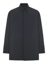 Ami Alexandre Mattiussi Longue Chemise In Knitted Wool In Black