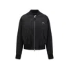 Ami Alexandre Mattiussi Oversized Bomber Jacket With Elastic Ribbing In Black