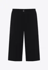 Ami Alexandre Mattiussi Oversized Cotton Bermuda Shorts In Black