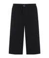 Ami Alexandre Mattiussi Oversized Cotton Bermuda Shorts In Black