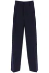 AMI ALEXANDRE MATTIUSSI LOOSE FIT PANTS WITH STRAIGHT CUT