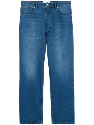 Ami Alexandre Mattiussi Loose-fit Straight-leg Jeans In Blue