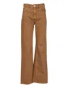 Ami Alexandre Mattiussi Loose-fitting Jeans Trousers Brown In Brown