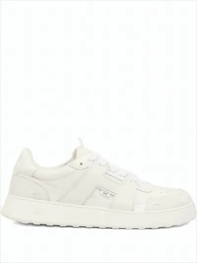 Ami Alexandre Mattiussi Low-top Sneakers With Monochromatic Design In White