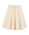 Ami Alexandre Mattiussi Low-waist Skirt In Neutral