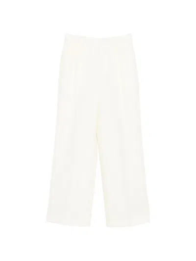 Ami Alexandre Mattiussi Low Waist Trousers In White