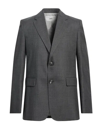 Ami Alexandre Mattiussi Man Blazer Grey Size 42 Virgin Wool