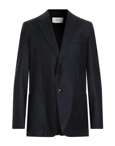 Ami Alexandre Mattiussi Man Blazer Midnight Blue Size 44 Virgin Wool In Black