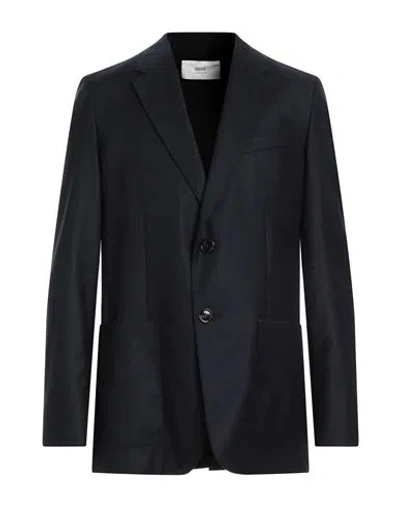 Ami Alexandre Mattiussi Man Blazer Midnight Blue Size 44 Virgin Wool