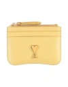 Ami Alexandre Mattiussi Man Cardholder Mustard Size - Leather In Yellow