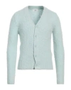 Ami Alexandre Mattiussi Man Cardigan Light Green Size S Baby Alpaca Wool, Wool, Polyamide, Elastane