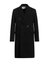Ami Alexandre Mattiussi Man Coat Black Size 44 Virgin Wool