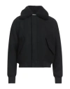 Ami Alexandre Mattiussi Man Coat Black Size L Virgin Wool, Acrylic, Wool, Elastane, Shearling