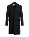 Ami Alexandre Mattiussi Man Coat Midnight Blue Size 36 Virgin Wool In Blue