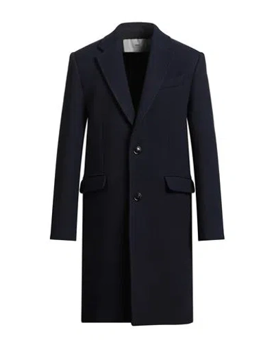 Ami Alexandre Mattiussi Man Coat Midnight Blue Size 36 Virgin Wool