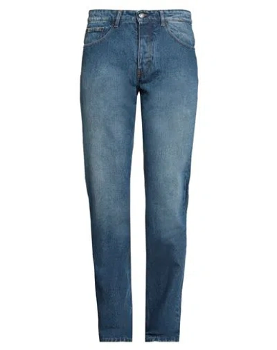 Ami Alexandre Mattiussi Man Denim Pants Blue Size 29 Cotton