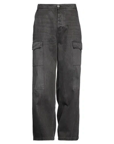 Ami Alexandre Mattiussi Man Jeans Charcoal Size 34 Cotton In Gray