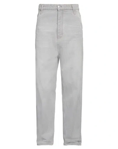 AMI ALEXANDRE MATTIUSSI AMI ALEXANDRE MATTIUSSI MAN JEANS GREY SIZE 34 COTTON