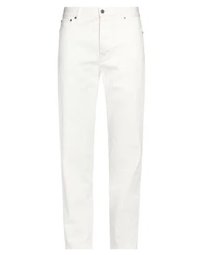 Ami Alexandre Mattiussi Man Jeans White Size 32 Cotton
