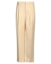 Ami Alexandre Mattiussi Wool & Viscose Twill Straight Pants In Beige