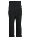 Ami Alexandre Mattiussi Man Pants Black Size 26 Polyester, Virgin Wool, Elastane In Black